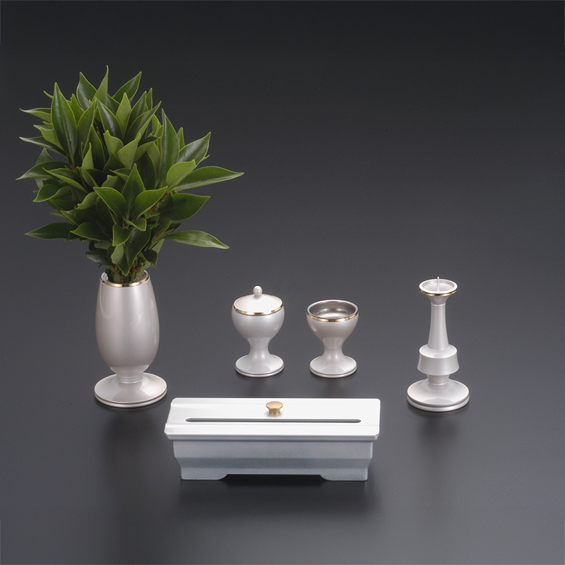 輝き　パールホワイト　4.0寸　5具足